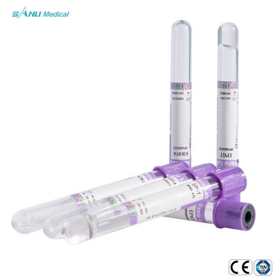 ANIMAL DE ESTIMAÇÃO aprovado do CE descartável/tubo de vácuo DE VIDRO 3-9ml do EDTA K2/K3