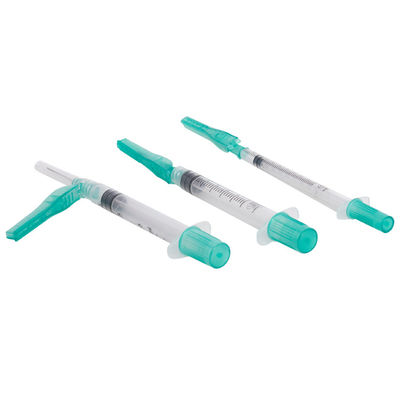 Seringa médica 1ml/3ml 21G 22G da coleção do sangue arterial da segurança estéril descartável