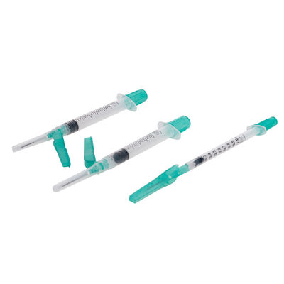 Seringa médica 1ml/3ml 21G 22G da coleção do sangue arterial da segurança estéril descartável