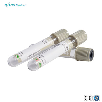 Tubo médico da glicose do dispositivo de Gray Vacuum Blood Collection Tube