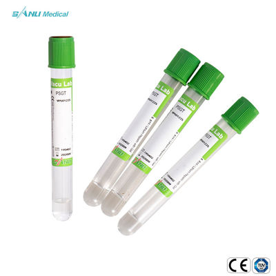 A heparina verde plástica do lítio do gel limpou os tubos para a coleção do sangue