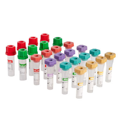 Micro tubos de ensaio plásticos 10ml do EDTA do tubo da coleção do sangue