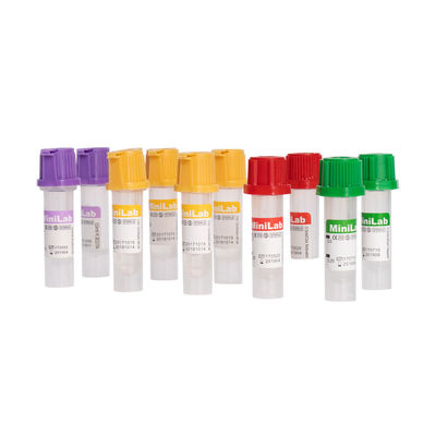 Micro tubos de ensaio plásticos 10ml do EDTA do tubo da coleção do sangue