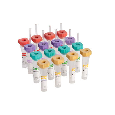 O CE ISO9001 aprovou o micro tubo 0.5ml estéril 0.25ml da coleção do sangue