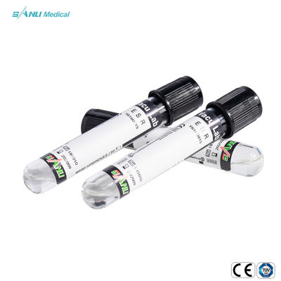 Tubo da coleção do sangue do vácuo de PET/Glass ESR descartável