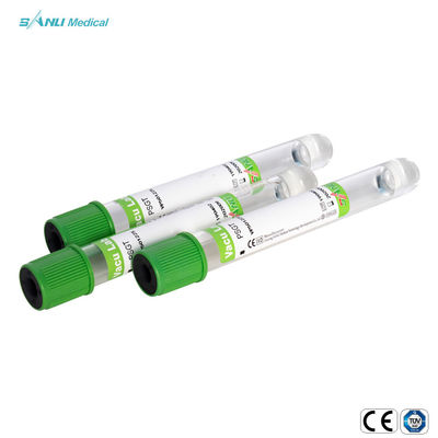 O CE do tubo da coleção do sangue do vácuo da heparina do gel e do lítio aprovou