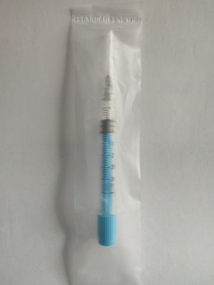 seringas descartáveis e agulhas Luer do fechamento médico de 3ml para a coleção do sangue