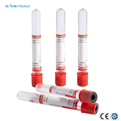 Tubo liso da coleção do sangue do vácuo descartável