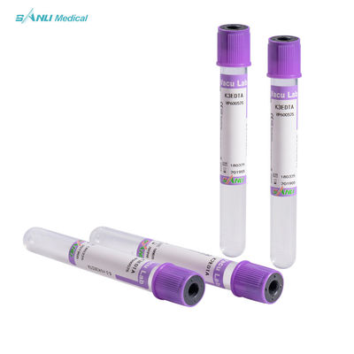Tubo descartável para coleta de sangue EDTA K3 3-5ml aprovado pela CE