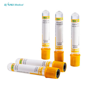 Tubos de coleta de sangue de ativador de coágulos PET descartáveis ​​aprovados pela CE com gel