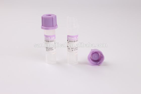 Dos tubos capilares da coleção do sangue de SANLI único uso 0.2ml 0.25ml 0.5ml