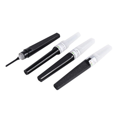 Penetração mais fácil do calibre preto 11/4 da agulha 22 da coleção do sangue do flashback”