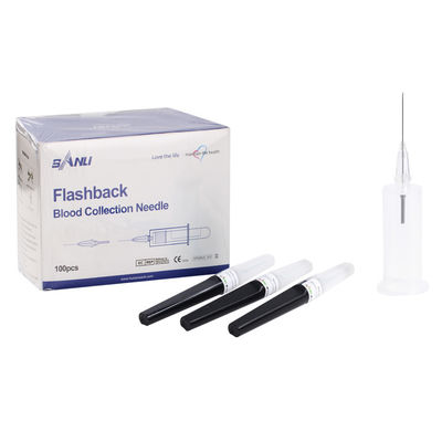 Penetração mais fácil do calibre preto 11/4 da agulha 22 da coleção do sangue do flashback”