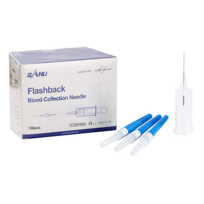 Penetração mais fácil do calibre preto 11/4 da agulha 22 da coleção do sangue do flashback”