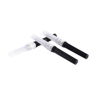 Multi calibre descartável da agulha 22 da coleção do sangue da amostra cor de um preto de 1 polegada