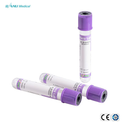 Tubo de vidro do EDTA da parte superior da alfazema dos tubos 5ml da coleção do sangue ISO9001