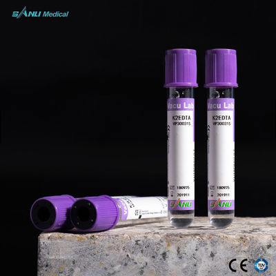 tubo estéril do sangue inteiro do EDTA 6ml de 100pcs Tray Lavender Top Blood Tube