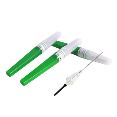 11/4 do” verdes do vácuo do flashback das agulhas da coleção sangue colorem 21G 0.8x31mm