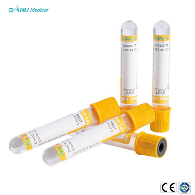 Coleção descartável do sangue do ativador do coágulo do ANIMAL DE ESTIMAÇÃO com gel 13x100mm
