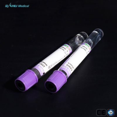 Material do ANIMAL DE ESTIMAÇÃO da parte superior da alfazema dos tubos da coleção do sangue do EDTA K3