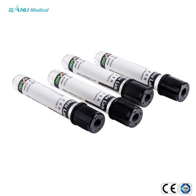 tubos ESR da coleção do sangue do vácuo de 13x75mm com citrato de sódio 0.129mol/L
