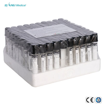 tubos ESR da coleção do sangue do vácuo de 13x75mm com citrato de sódio 0.129mol/L