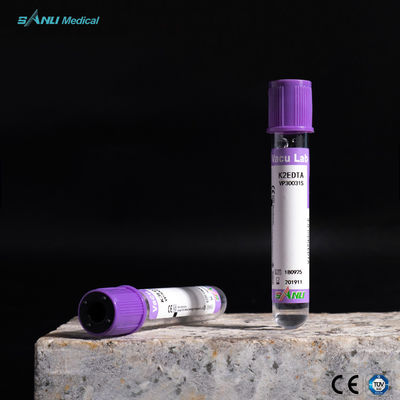 Do CE plástico dos tubos da coleção do sangue da parte superior da alfazema o EDTA aprovado K2 com GEL