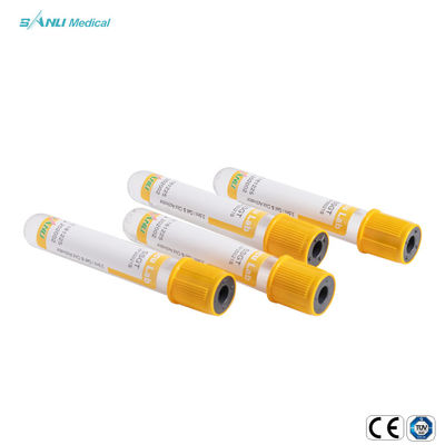 dos tubos plásticos da coleção do sangue de 13x75mm tubo descartável do gel com ativador do coágulo