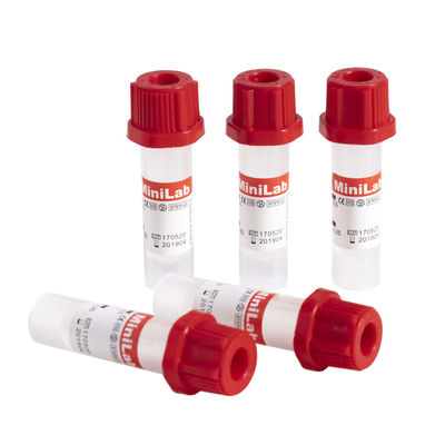 Tubos 0.5ml capilares plásticos estéreis para uso da coleção do sangue o único