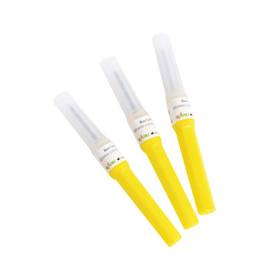 O óxido de etileno amarelo descartável das agulhas 20G da coleção do sangue esterilizou