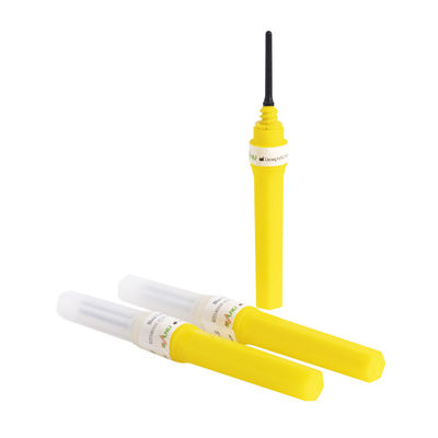 O óxido de etileno amarelo descartável das agulhas 20G da coleção do sangue esterilizou