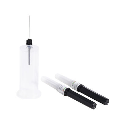Multi cor das agulhas 22G Blcak da coleção do sangue da amostra descartável