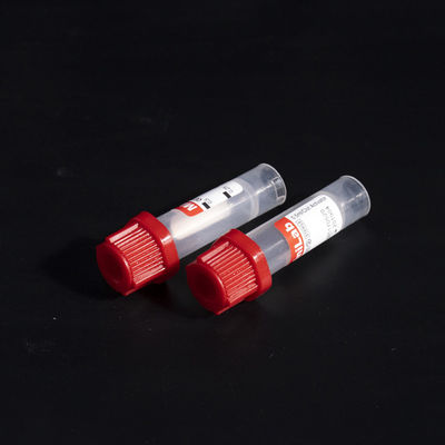 Tubos capilares superiores vermelhos 0.5ml 100pcs Tray Packing da coleção do sangue