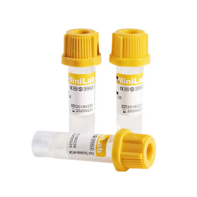 Tubo capilar do gel dos micro tubos plásticos da coleção com ativador do coágulo