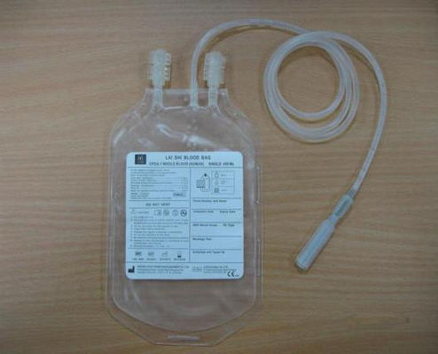 Transparência 250ml do filme liso do saco do sangue de CPDA CPD única