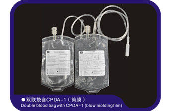 Agulha ultra fina médica dobro dos sacos 16G 17G do sangue 150ml-500ml