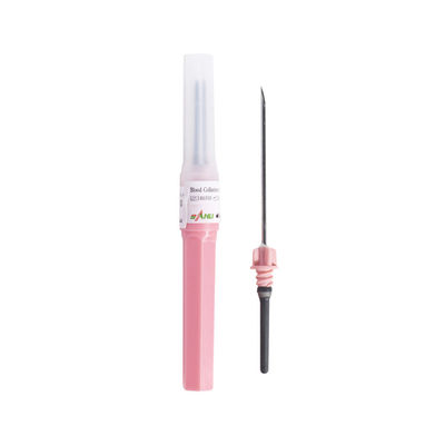 Multi amostra das agulhas cor-de-rosa da coleção do sangue de 18G 1.2x25mm descartável
