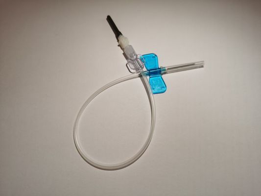 Agulha descartável da borboleta da coleção do sangue com adaptador de Luer