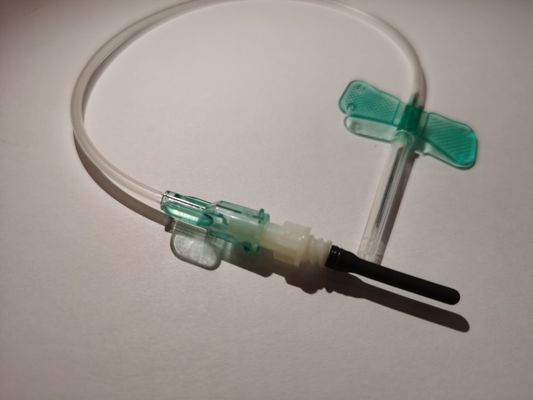 Agulha descartável da borboleta da coleção do sangue com adaptador de Luer