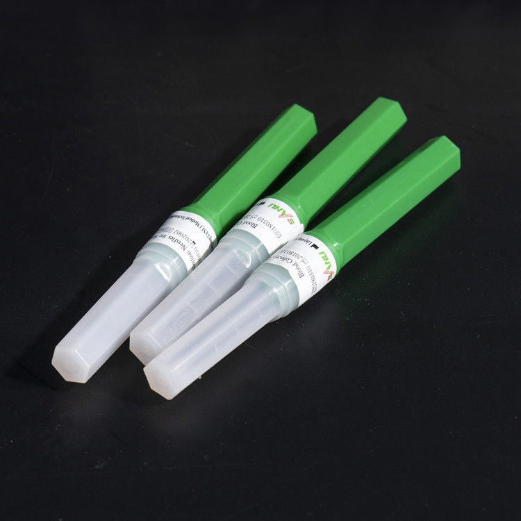 11/4 do” verdes do vácuo do flashback das agulhas da coleção sangue colorem 21G 0.8x31mm