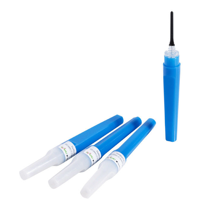 As agulhas da coleção do sangue do flashback limpam 23G cor do azul de 3/4&quot; de 0.6x19mm